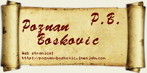 Poznan Bošković vizit kartica
